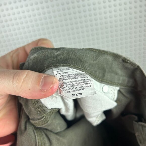 Dickies Carpenter Pants Men's 38x30 Dark Green Work Wear Tactical Straight Leg - Picture 6 of 7